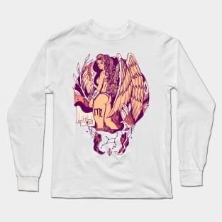 Peach Virgo Beauty Long Sleeve T-Shirt